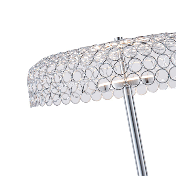 Φωτιστικό Επιδαπέδιο Μέταλλο Στρογγυλό LED 10W 1080Lm 3000K Φ350x1320mm Ασημί ARTE ILLUMINA Perforato - εικόνα 4