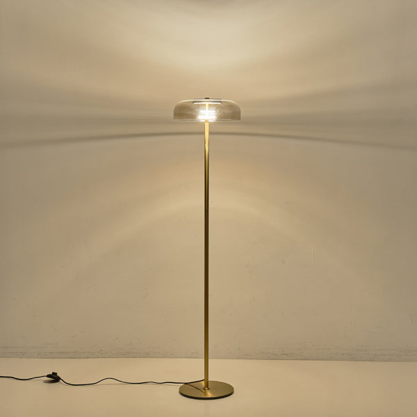 Φωτιστικό Επιδαπέδιο Μέταλλο - Γυαλί LED 8W 960Lm 3000K Φ300x1352x90mm Κονιάκ ARTE ILLUMINA Lobby - εικόνα 3