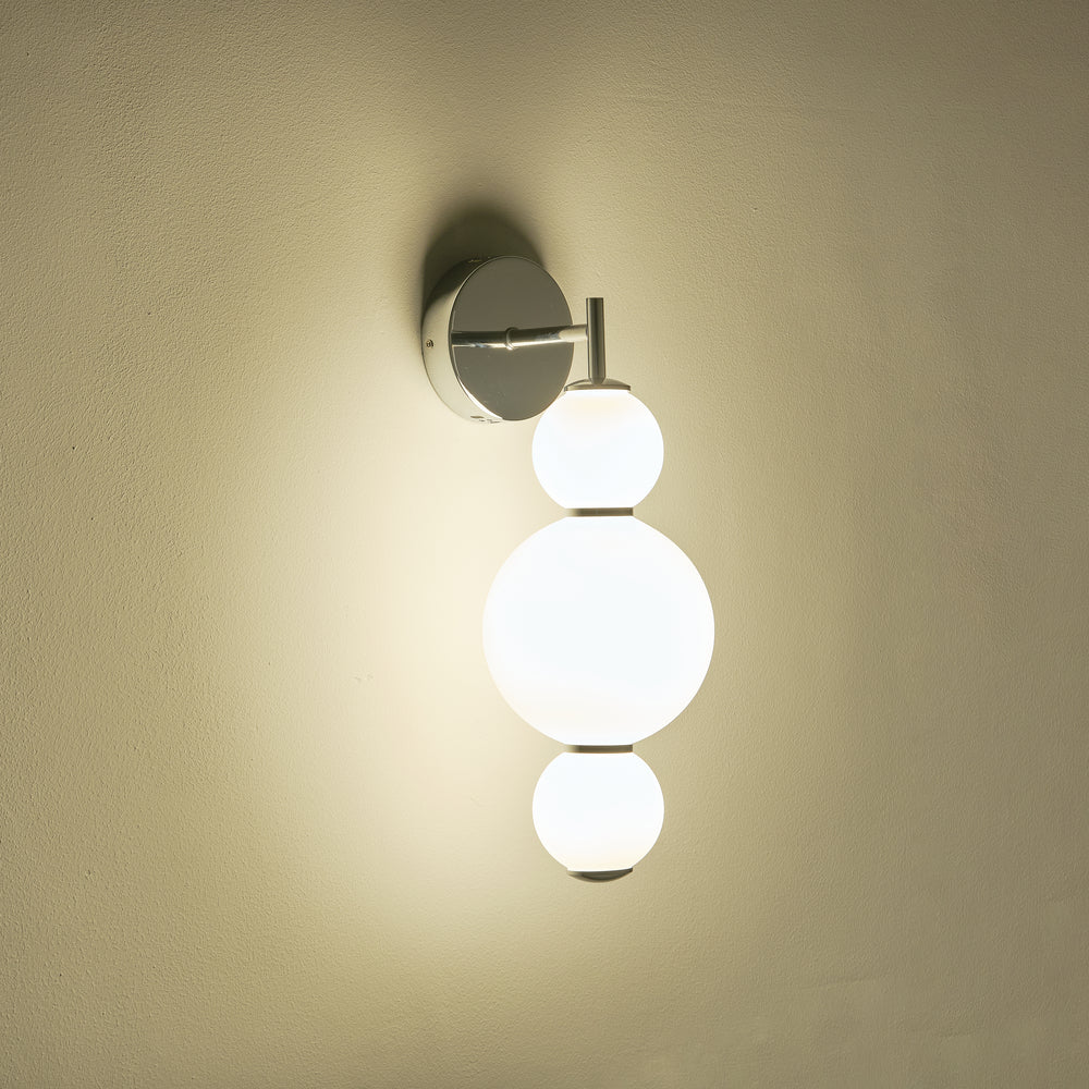 Απλίκα Τοίχου Αλουμίνιο - Γυαλί LED 12.6W 1440Lm 3000K 450x240x185mm Λευκό ARTE ILLUMINA Blossom - εικόνα 3