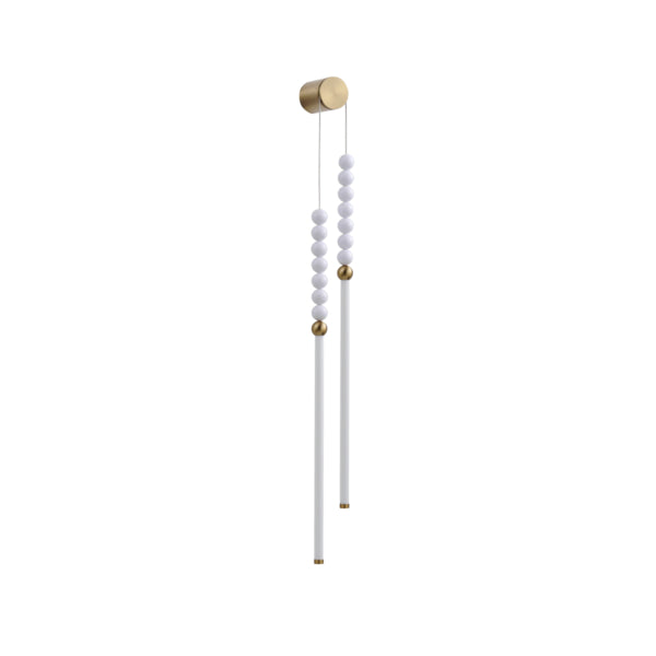 Φωτιστικό Κρεμαστό LED 15W 900Lm 3000K 950x800mm Λευκό - Χρυσό ARTE ILLUMINA Pearlette - εικόνα 2