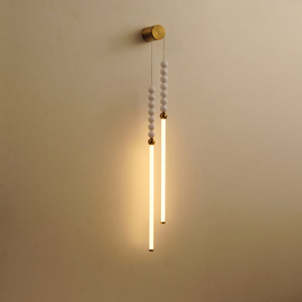 Φωτιστικό Κρεμαστό LED 15W 900Lm 3000K 950x800mm Λευκό - Χρυσό ARTE ILLUMINA Pearlette - εικόνα 3