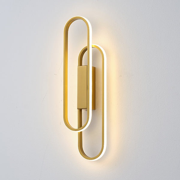 Απλίκα Τοίχου Αλουμίνιο LED 18W 2340Lm 3000K 140x500mm Χρυσό ARTE ILLUMINA Elix - εικόνα 4