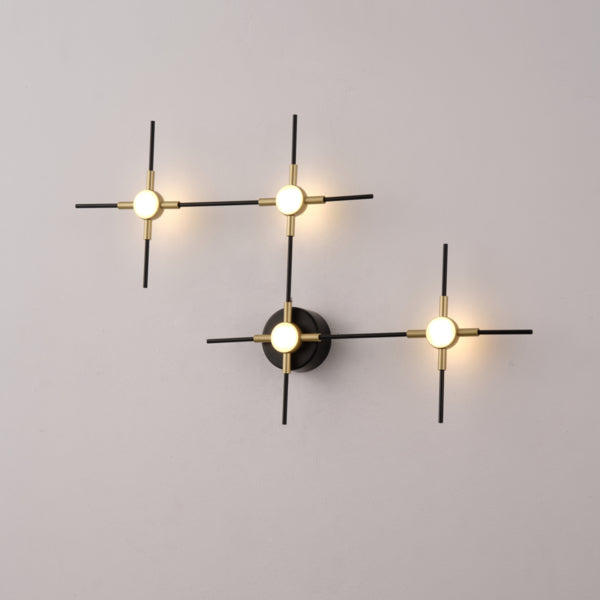 Πλαφονιέρα 14W 840Lm 3000K 39x60x5 Μαύρο - Χρυσό ARTE ILLUMINA Stela - εικόνα 3
