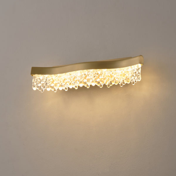 Απλίκα Τοίχου 9W 540Lm 3000K 40x10XH9 Χρυσό ARTE ILLUMINA Glory - εικόνα 3