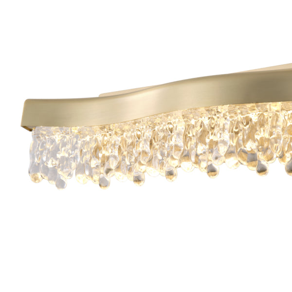 Απλίκα Τοίχου 9W 540Lm 3000K 40x10XH9 Χρυσό ARTE ILLUMINA Glory - εικόνα 4