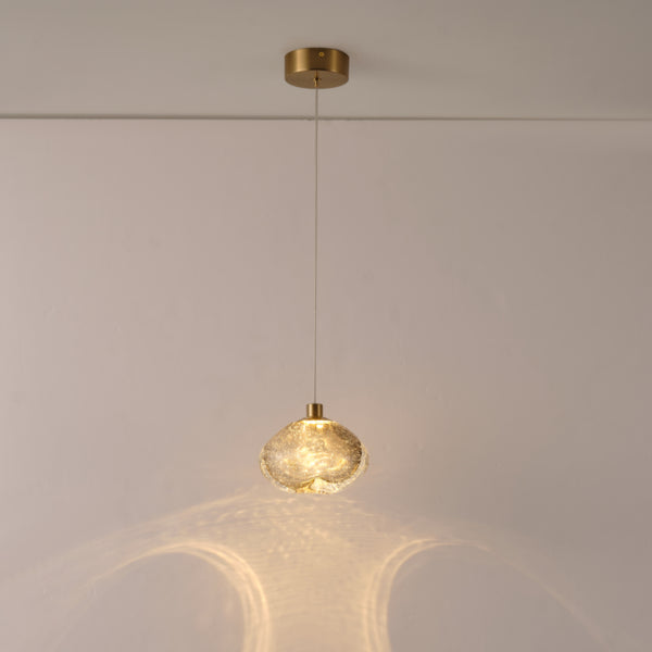Φωτιστικό Κρεμαστό Γυαλί 4W 240Lm 3000K L15XH150 Χρυσό ARTE ILLUMINA Citrus - εικόνα 4