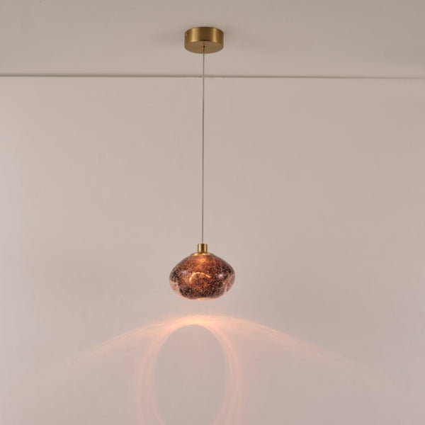 Απλίκα Τοίχου Γυαλί 4W 240Lm 3000K Φ17XH14 Χρυσό ARTE ILLUMINA Citrus - εικόνα 3