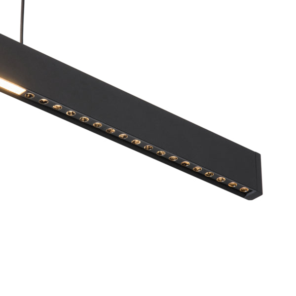 Φωτιστικό Κρεμαστό Γραμμικό 40W 2400Lm 3000K 116,5x5XH150 Μαύρο ARTE ILLUMINA Serenity - εικόνα 4