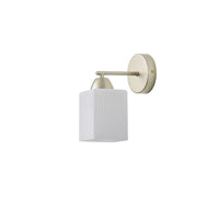 Απλίκα Τοίχου Μέταλλο - Γυαλί Μονόφωτη 1xE27 Max 15W 180x100x210mm Χρυσό Σαμπανιζέ ARTE ILLUMINA Madisson - εικόνα 2
