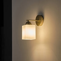 Απλίκα Τοίχου Μέταλλο - Γυαλί Μονόφωτη 1xE27 Max 15W 180x100x210mm Χρυσό Σαμπανιζέ ARTE ILLUMINA Madisson - εικόνα 3