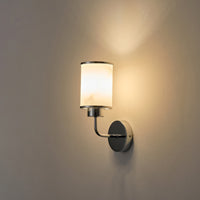 Απλίκα Τοίχου Μέταλλο - Γυαλί Μονόφωτη 1xE27 MAX15W Φ160X Φ100x270mm Ασημί ARTE ILLUMINA Marbeline - εικόνα 3