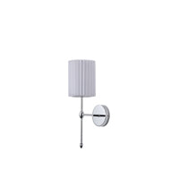 Απλίκα Τοίχου Ύφασμα 1xE14 Max15w 180x130x400mm Λευκό ARTE ILLUMINA Veli - εικόνα 2