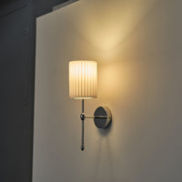 Απλίκα Τοίχου Ύφασμα 1xE14 Max15w 180x130x400mm Λευκό ARTE ILLUMINA Veli - εικόνα 3