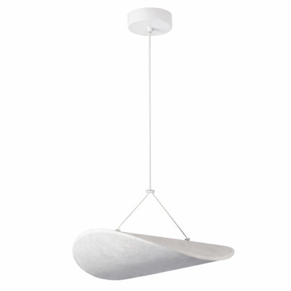 Φωτιστικό Κρεμαστό Tyvek Μονόφωτο LED 9W 405Lm 3000K Φ400mm Λευκό ARTE ILLUMINA Nefi - εικόνα 3