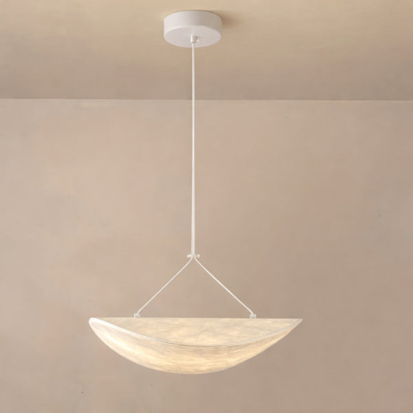 Φωτιστικό Κρεμαστό Tyvek Μονόφωτο LED 9W 405Lm 3000K Φ400mm Λευκό ARTE ILLUMINA Nefi - εικόνα 4