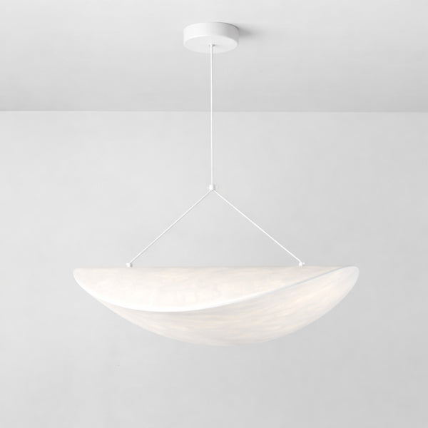 Φωτιστικό Κρεμαστό Tyvek Μονόφωτο LED 12W 540Lm 3000K Φ500mm Λευκό ARTE ILLUMINA Nefi - εικόνα 4