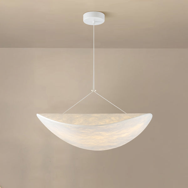 Φωτιστικό Κρεμαστό Tyvek Μονόφωτο LED 15W 675Lm 3000K Φ600mm Λευκό ARTE ILLUMINA Nefi - εικόνα 3