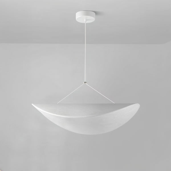 Φωτιστικό Κρεμαστό Tyvek Μονόφωτο LED 15W 675Lm 3000K Φ600mm Λευκό ARTE ILLUMINA Nefi - εικόνα 4