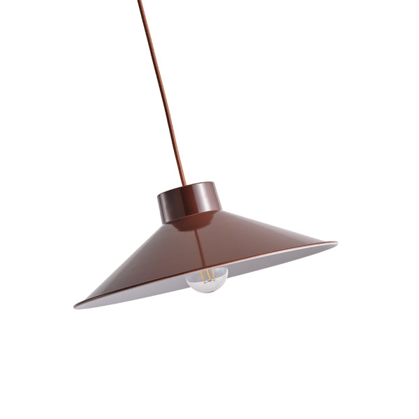Φωτιστικό Κρεμαστό Μέταλλο Μονόφωτο 1xE27 Max 15W Φ360x1150mm Γυαλιστερό Σκούρο Kokkino ARTE ILLUMINA Neli - εικόνα 4