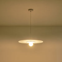 Φωτιστικό Κρεμαστό Μέταλλο - Ύφασμα 1xG9 Max 10W Φ480mm Λευκό ARTE ILLUMINA Piruette - εικόνα 3