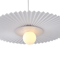 Φωτιστικό Κρεμαστό Μέταλλο - Ύφασμα 1xG9 Max 10W Φ480mm Λευκό ARTE ILLUMINA Piruette - εικόνα 4
