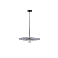 Φωτιστικό Κρεμαστό Μέταλλο - Ύφασμα 1xG9 Max 10W Φ480mm Γκρι ARTE ILLUMINA Piruette - εικόνα 2