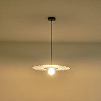 Φωτιστικό Κρεμαστό Μέταλλο - Ύφασμα 1xG9 Max 10W Φ480mm Γκρι ARTE ILLUMINA Piruette - εικόνα 3