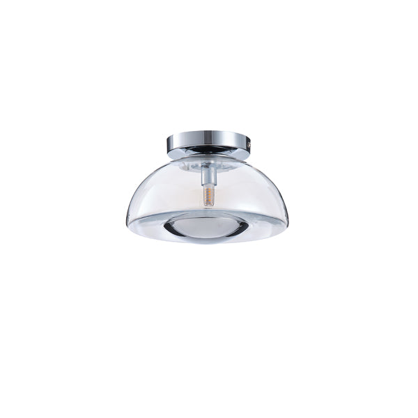 Πλαφονιέρα Γυάλινη G9 Max 7W 230x230x150mm Ασημί ARTE ILLUMINA Clear - εικόνα 2