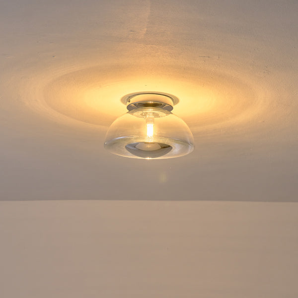 Πλαφονιέρα Γυάλινη G9 Max 7W 230x230x150mm Ασημί ARTE ILLUMINA Clear - εικόνα 3