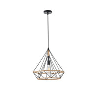 Φωτιστικό Κρεμαστό Σχοινί - Μέταλλο Μονόφωτο E27 Max 15W Φ380x1450mm Μαύρο - Χακί ARTE ILLUMINA Flare - εικόνα 2