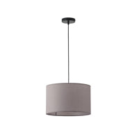 Φωτιστικό Κρεμαστό Ύφασμα Μονόφωτο 1xE27 Max 15W Φ380x1500mm Γκρι ARTE ILLUMINA Soho - εικόνα 2