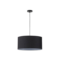 Φωτιστικό Κρεμαστό Ύφασμα Μονόφωτο 1xE27 Max 15W Φ530x1500mm Μαύρο ARTE ILLUMINA Soho - εικόνα 2