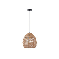 Φωτιστικό Κρεμαστό Bamboo Μονόφωτο 1xE27 Max 15W Φ300x1510mm Καφέ ARTE ILLUMINA Aithra - εικόνα 2