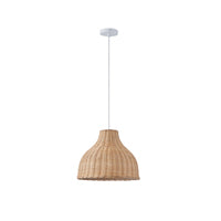 Φωτιστικό Κρεμαστό Bamboo Μονόφωτο 1x1XE27 Max 15W Φ330x1440mm Μπεζ ARTE ILLUMINA Coastal - εικόνα 2