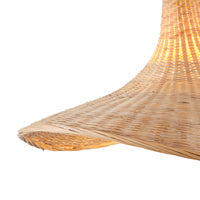 Φωτιστικό Κρεμαστό Bamboo Μονόφωτο 1xE27 Max 15W Φ520x1500mm Μπεζ ARTE ILLUMINA Visor - εικόνα 4