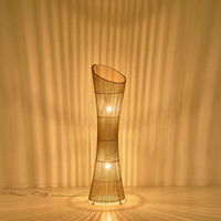 Φωτιστικό Επιδαπέδιο Bamboo 1xE27 Max 15W Φ295x1180mm Μπεζ ARTE ILLUMINA Calypso - εικόνα 3