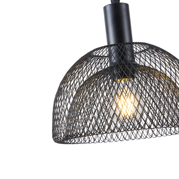 Φωτιστικό Κρεμαστό Μέταλλο Μονόφωτο 1xE27 Max 15W Φ255x1280mm Μαύρο ARTE ILLUMINA Hood - εικόνα 4
