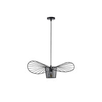 Φωτιστικό Κρεμαστό Μέταλλο Μονόφωτο 1xE27 Max 15W Φ600x1270mm Μαύρο ARTE ILLUMINA Cap - εικόνα 2