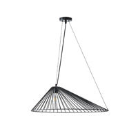 Φωτιστικό Κρεμαστό Μέταλλο Μονόφωτο 1xE27 Max 15W Φ600x1300Dmm Μαύρο ARTE ILLUMINA Ray - εικόνα 2