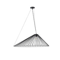 Φωτιστικό Κρεμαστό Μέταλλο Μονόφωτο 1xE27 Max 15W Φ800x1360mm Μαύρο ARTE ILLUMINA Ray - εικόνα 2