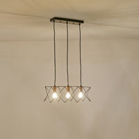 Φωτιστικό Κρεμαστό Μέταλλο 3φωτο 3xE27 Max 15W 517x175x1240mm Μαύρο ARTE ILLUMINA Brawck - εικόνα 3