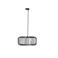 Φωτιστικό Κρεμαστό Μέταλλο Μονόφωτο 1xE27 Max 15W Φ450x1520mm Μαύρο ARTE ILLUMINA Airy - εικόνα 2