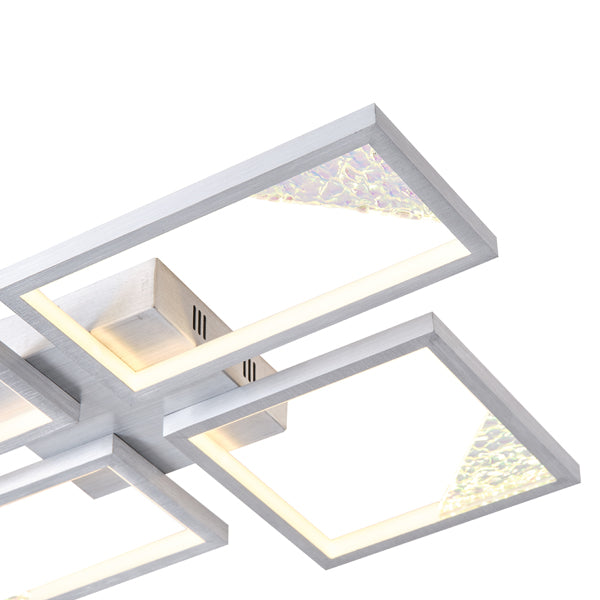 Φωτιστικό Οροφής Αλουμίνιο LED 36W 1400Lm 3000K 448x578mm Μαύρο ARTE ILLUMINA Square - εικόνα 4