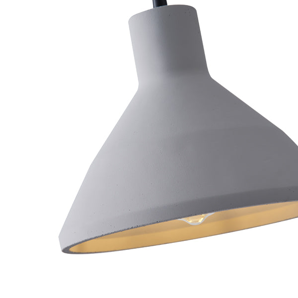 Φωτιστικό Κρεμαστό Τσιμέντο Μονόφωτο 1xE27 Max 15W Φ240x1710mm Γκρι ARTE ILLUMINA Yeso - εικόνα 4