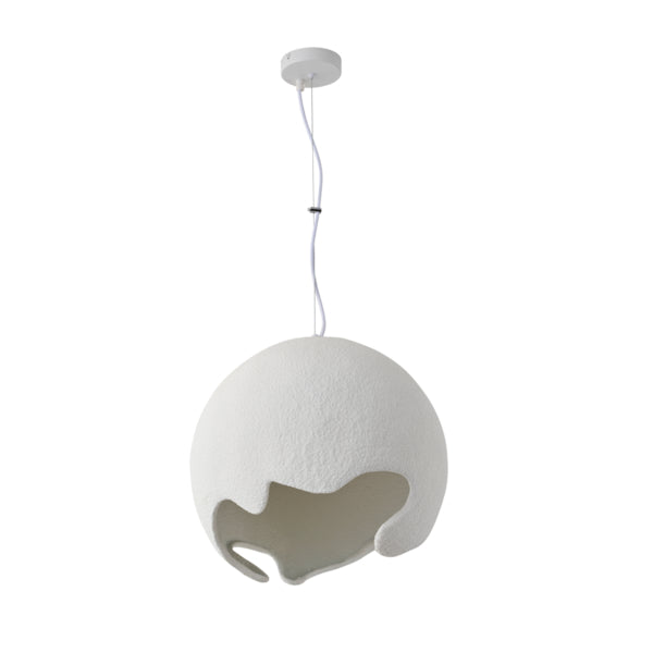Φωτιστικό Κρεμαστό Πολυστερίνη Μονόφωτο 1xE27 Max 15W 400x400mm Λευκό ARTE ILLUMINA Elio - εικόνα 2