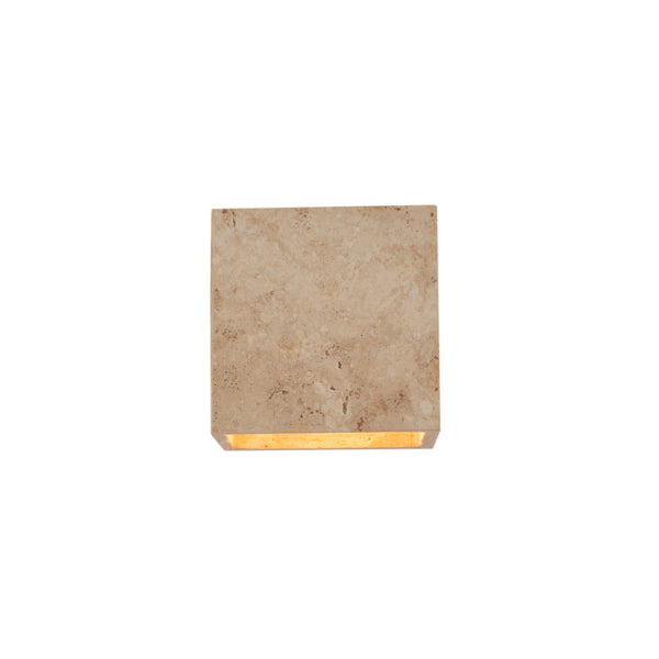 Απλίκα Τοίχου Τραβερτίνα - Γυαλί 1xG9 Max 7W 120x120mm ARTE ILLUMINA Lito - εικόνα 3