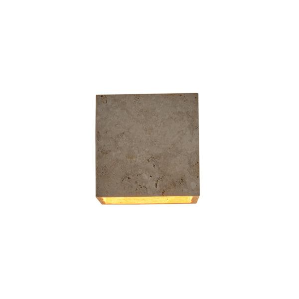 Απλίκα Τοίχου Τραβερτίνα - Γυαλί 1xG9 Max 7W 120x120mm ARTE ILLUMINA Lito - εικόνα 4