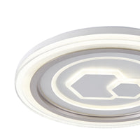Πλαφονιέρα Μέταλλο - Πλαστικό LED 60W 5220Lm 3CCT(3000-4000-6500K) Φ490x50mm Λευκό ARTE ILLUMINA Motivo - εικόνα 4