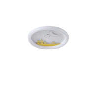 Πλαφονιέρα Μέταλλο - Πλαστικό LED 60W 5940Lm 3CCT (3000-4000-6500K) Φ480x65mm Λευκό - Κίτρινο ARTE ILLUMINA Alegre - εικόνα 2