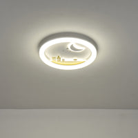 Πλαφονιέρα Μέταλλο - Πλαστικό LED 60W 5940Lm 3CCT (3000-4000-6500K) Φ480x65mm Λευκό - Κίτρινο ARTE ILLUMINA Alegre - εικόνα 3